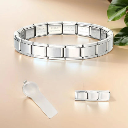 Italian Charm Bracelets DIY Basic Chain Stainless Steel Bangle Versatile Assembled Modules Ideal Gift 9Mm Universal Dropshipping